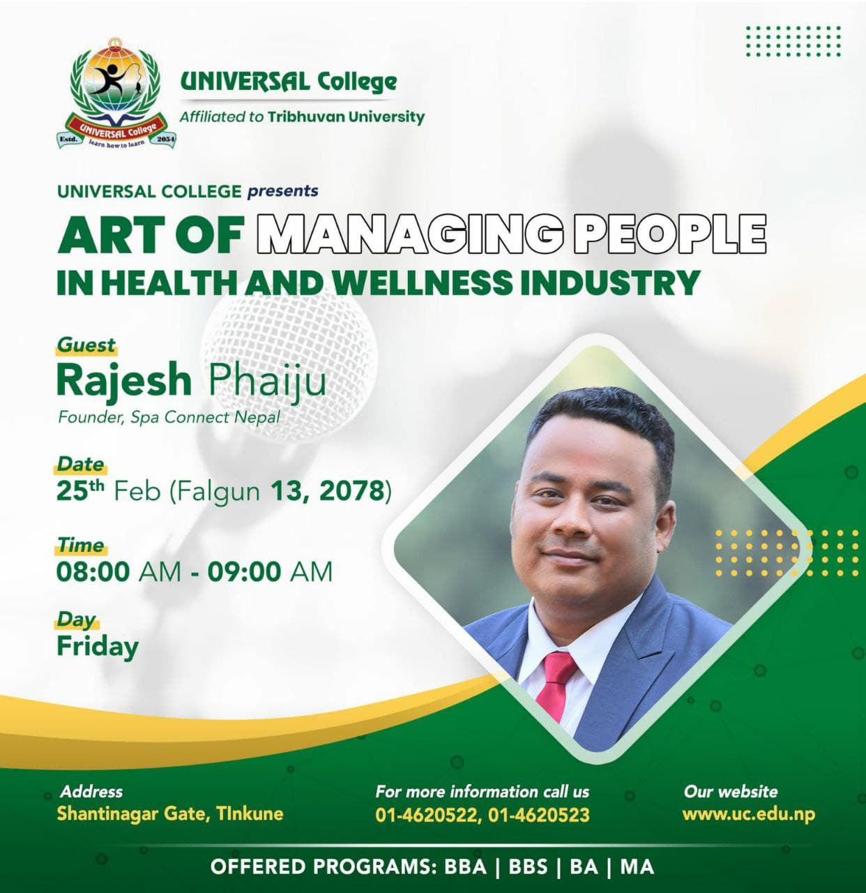 Arts of Managing People in Health and Wellness industry